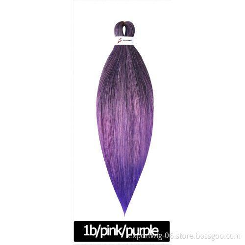 Bulk Pre-strched Braiding Hair Wholesale Braiding Synthetic Hair Extension for Braid Crochet
